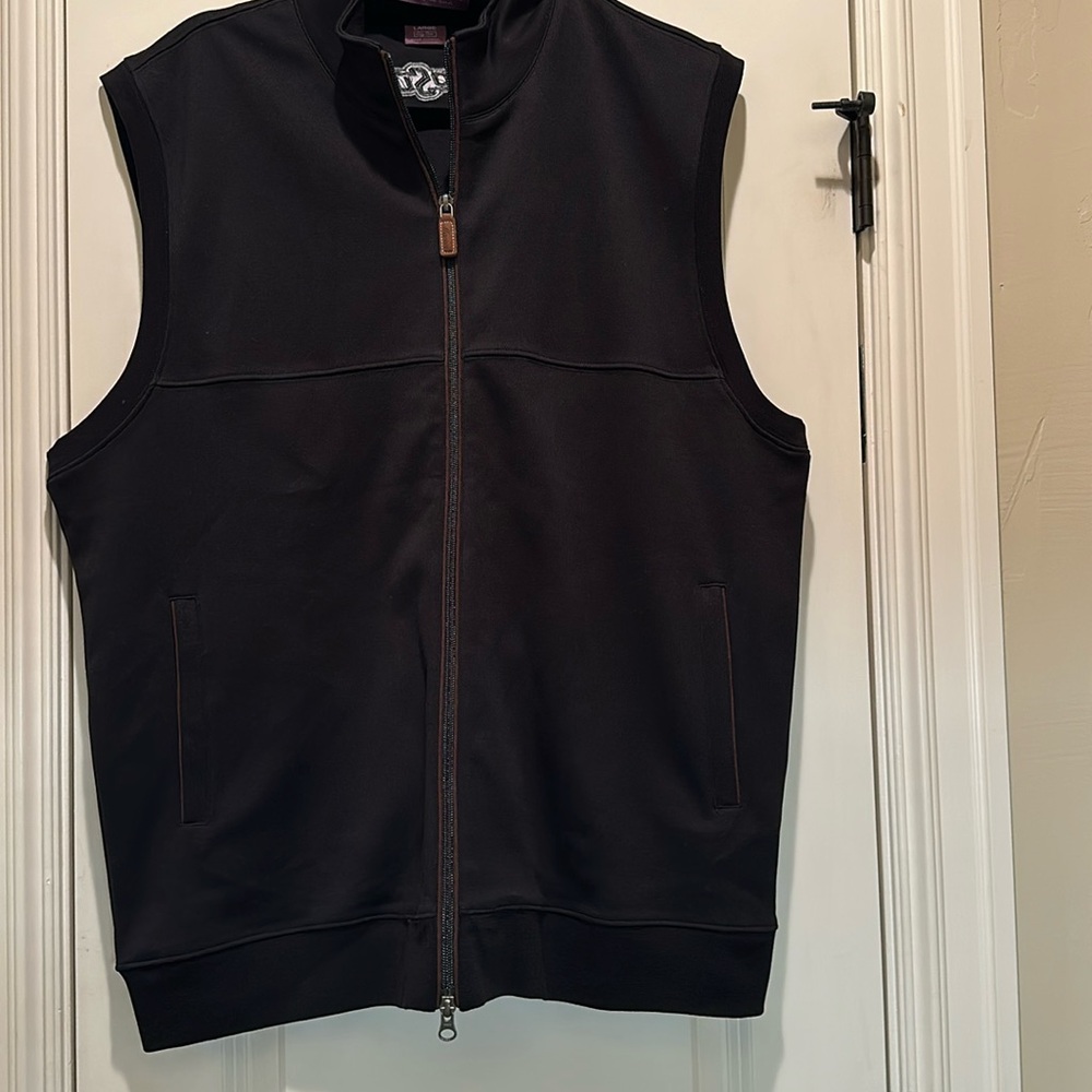 Men's MARTIN Oklahoma Staye black golf vest--Large